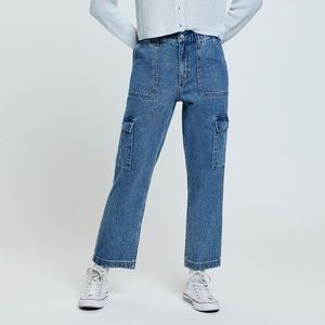 PACSUN BLUE BACKFLIP CARGO PANTS